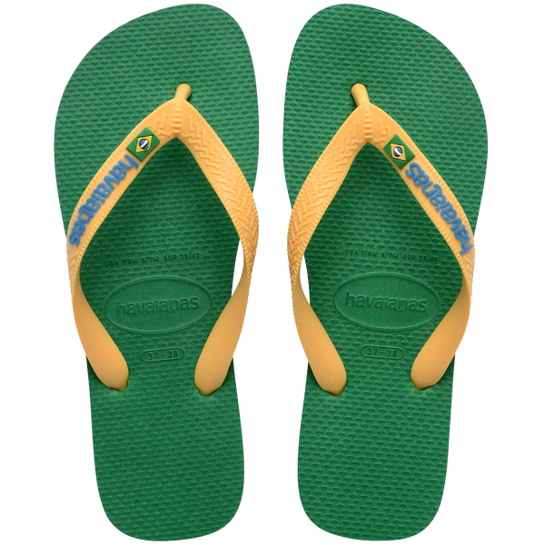 Men's Brazil Logo Flip Flops