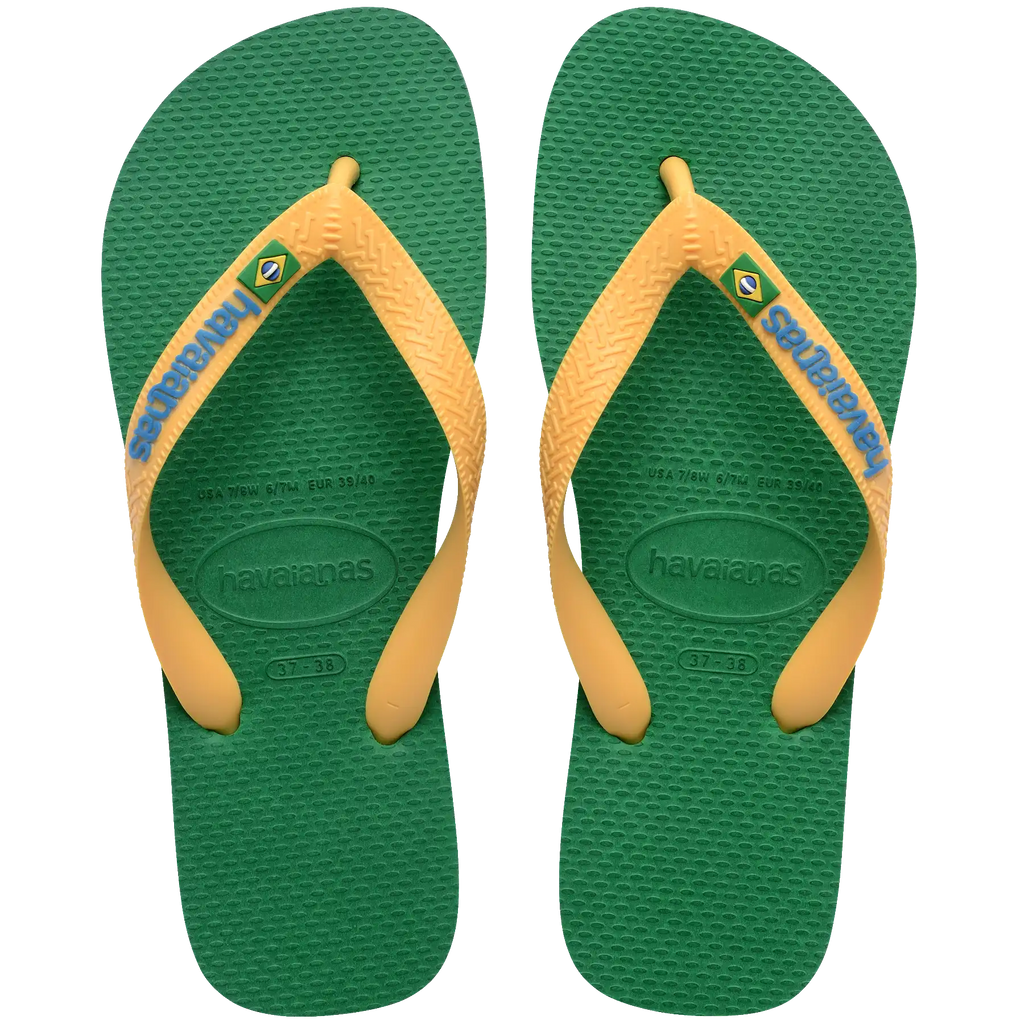 Women's Brazil Logo Flip Flops
