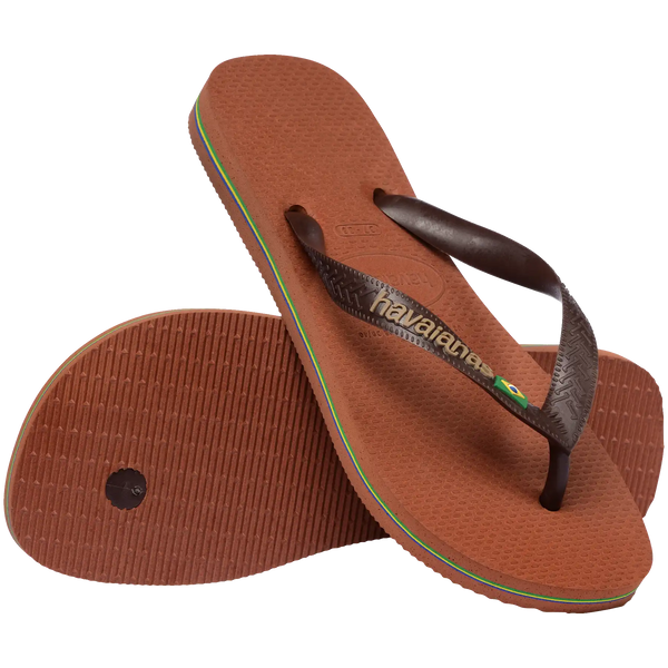 Women's Brazil Logo Flip Flops