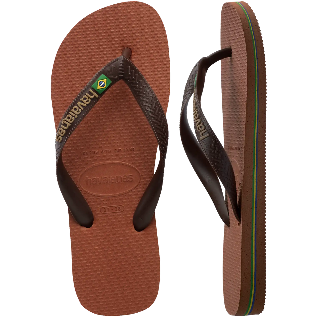 Women's Brazil Logo Flip Flops