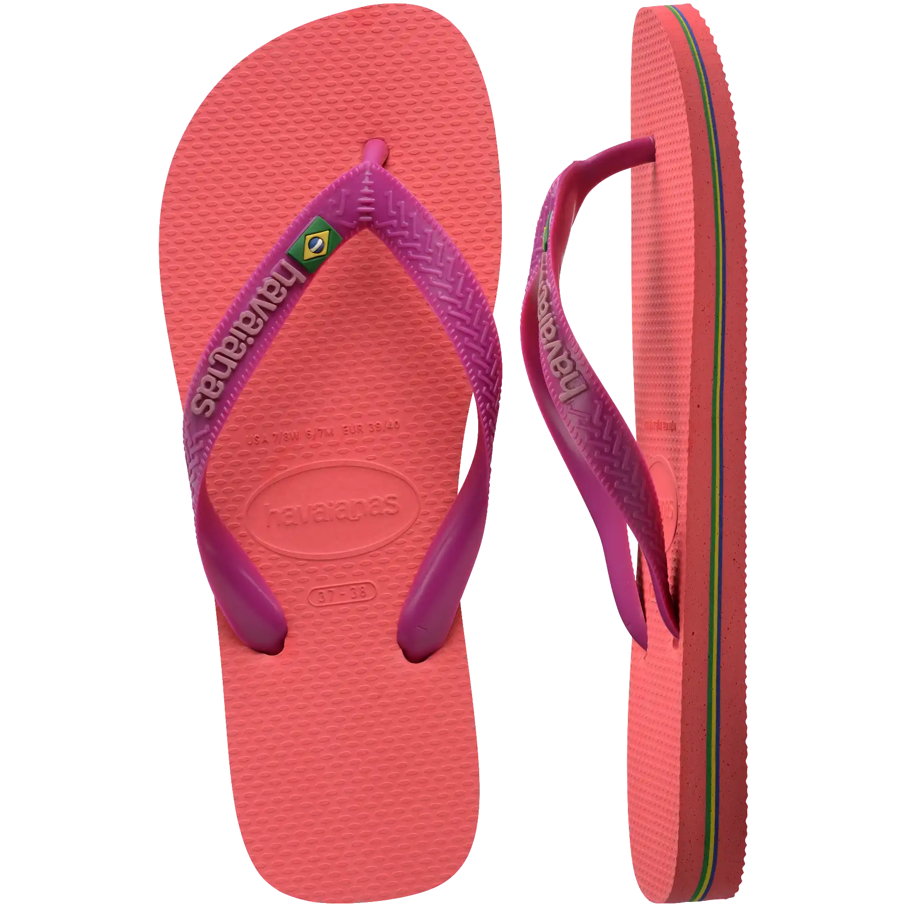 Women's Brazil Logo Flip Flops Secondary image