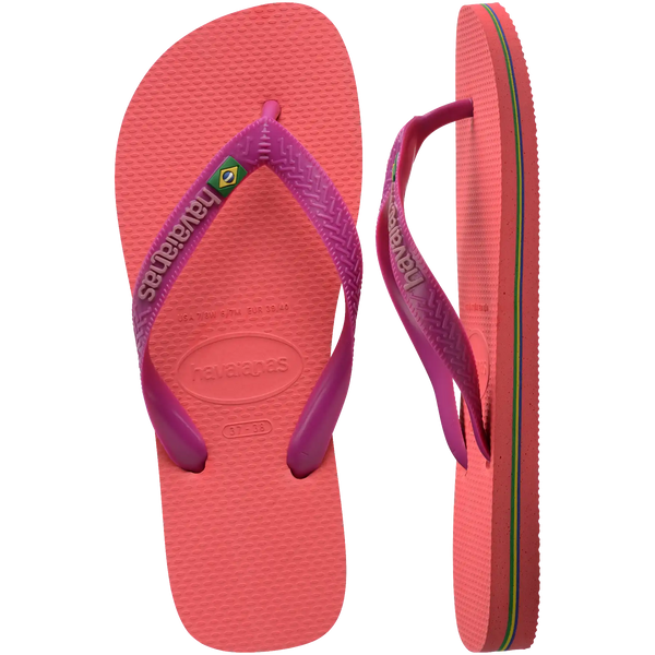 Women's Brazil Logo Flip Flops