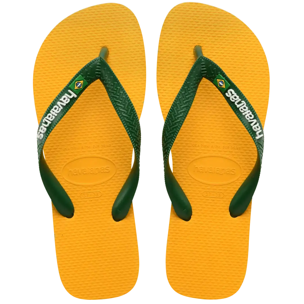 Women's Brazil Logo Flip Flops