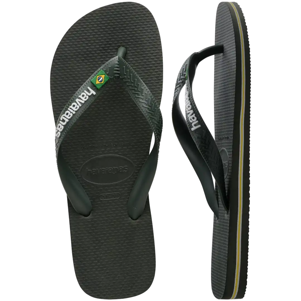 Men's Brazil Logo Flip Flops
