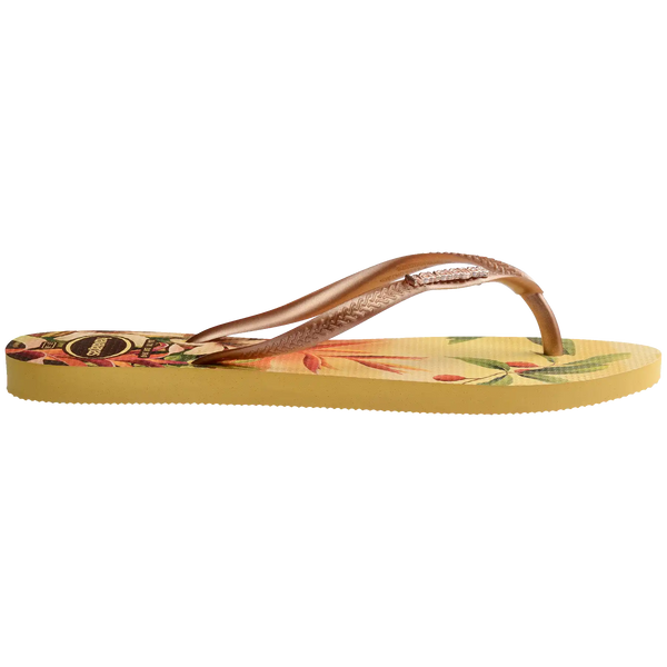 Women's Slim Tropical Flip Flops