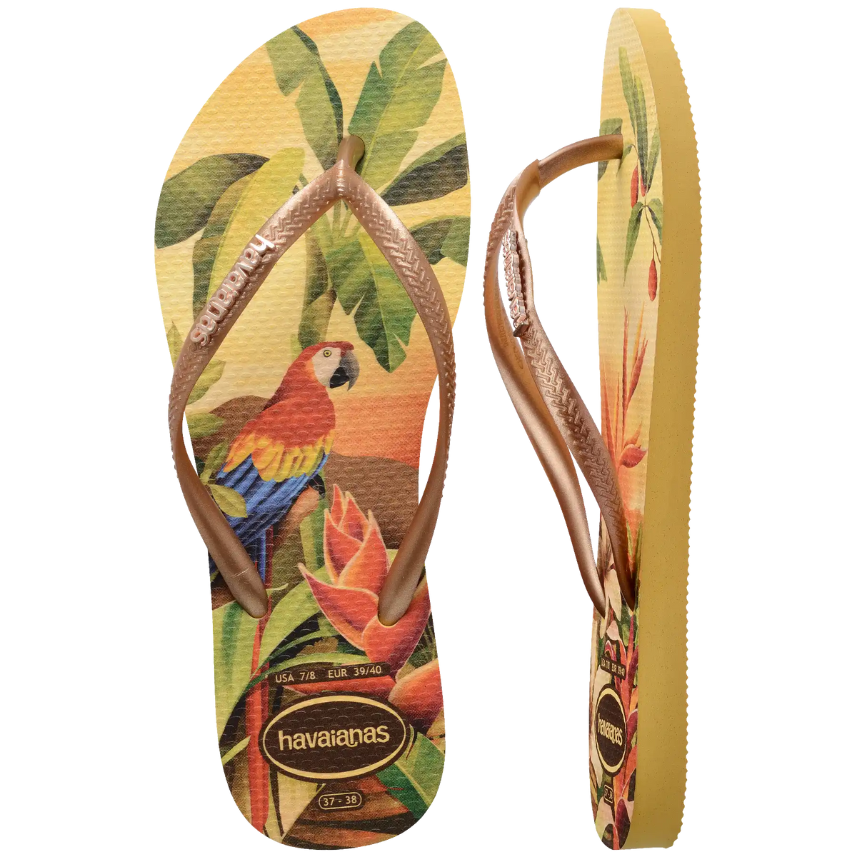 Women's Slim Tropical Flip Flops Main image