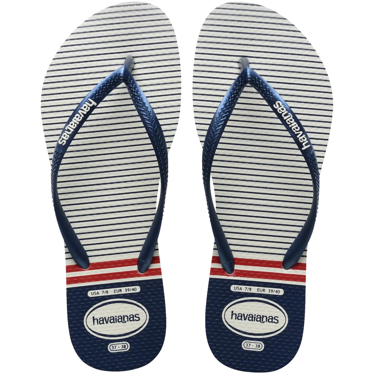 Women's Nautical Slim Flip Flops Main image