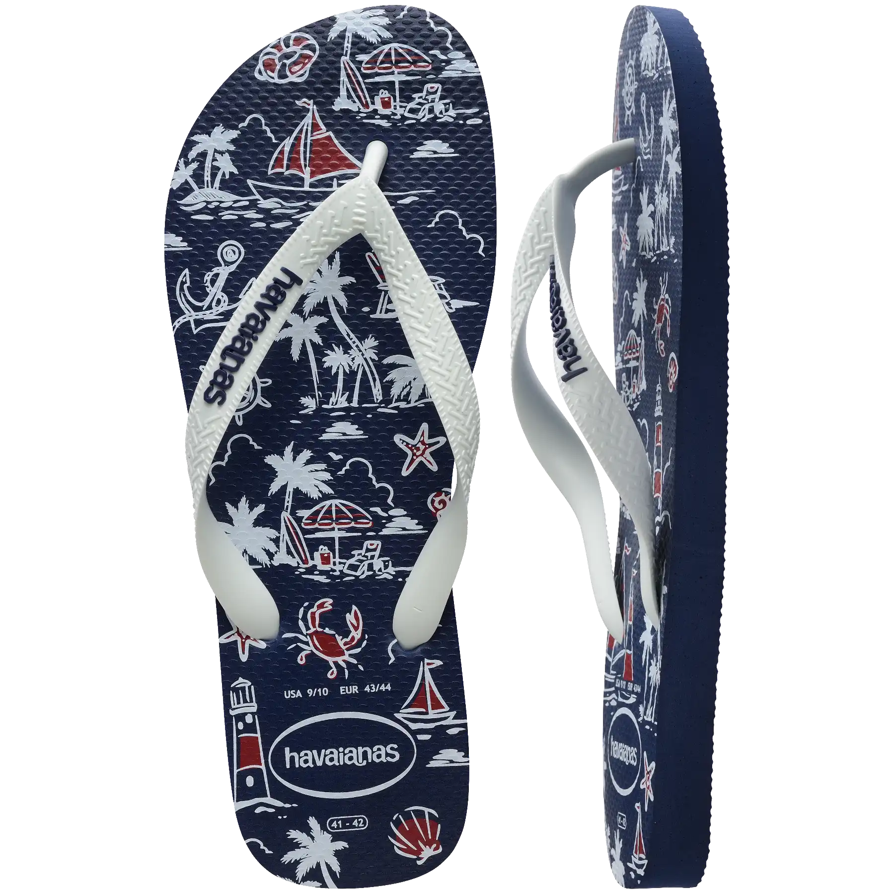 Men's Top Nautical Flip Flops Secondary image