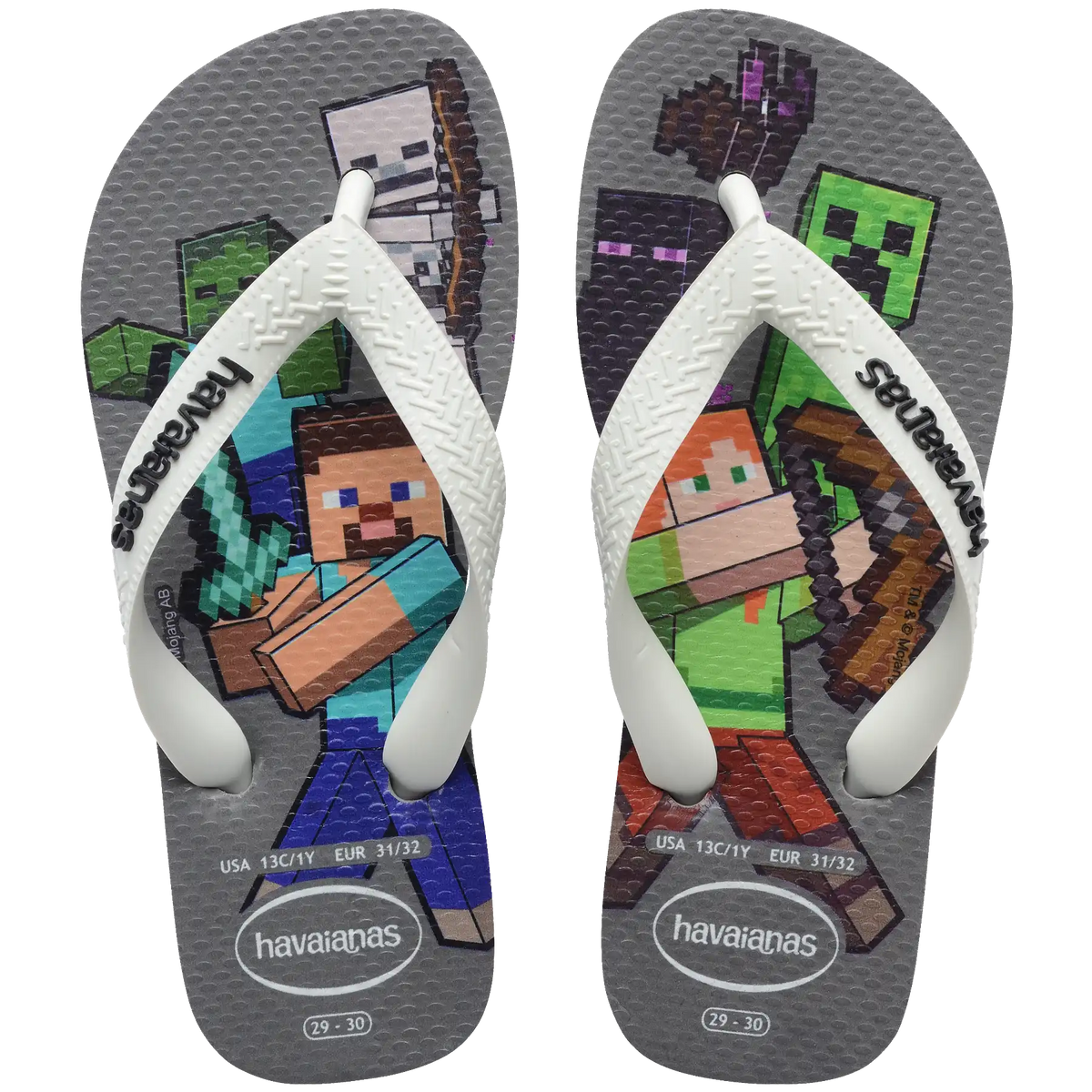 Kids' Minecraft Top Flip Flops Main image