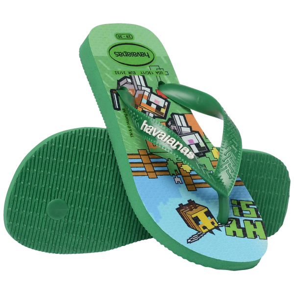 Kids' Minecraft Top Flip Flops