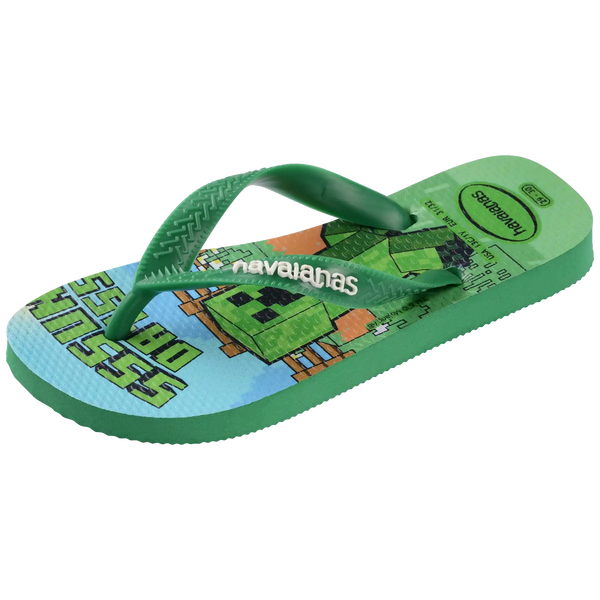 Kids' Minecraft Top Flip Flops