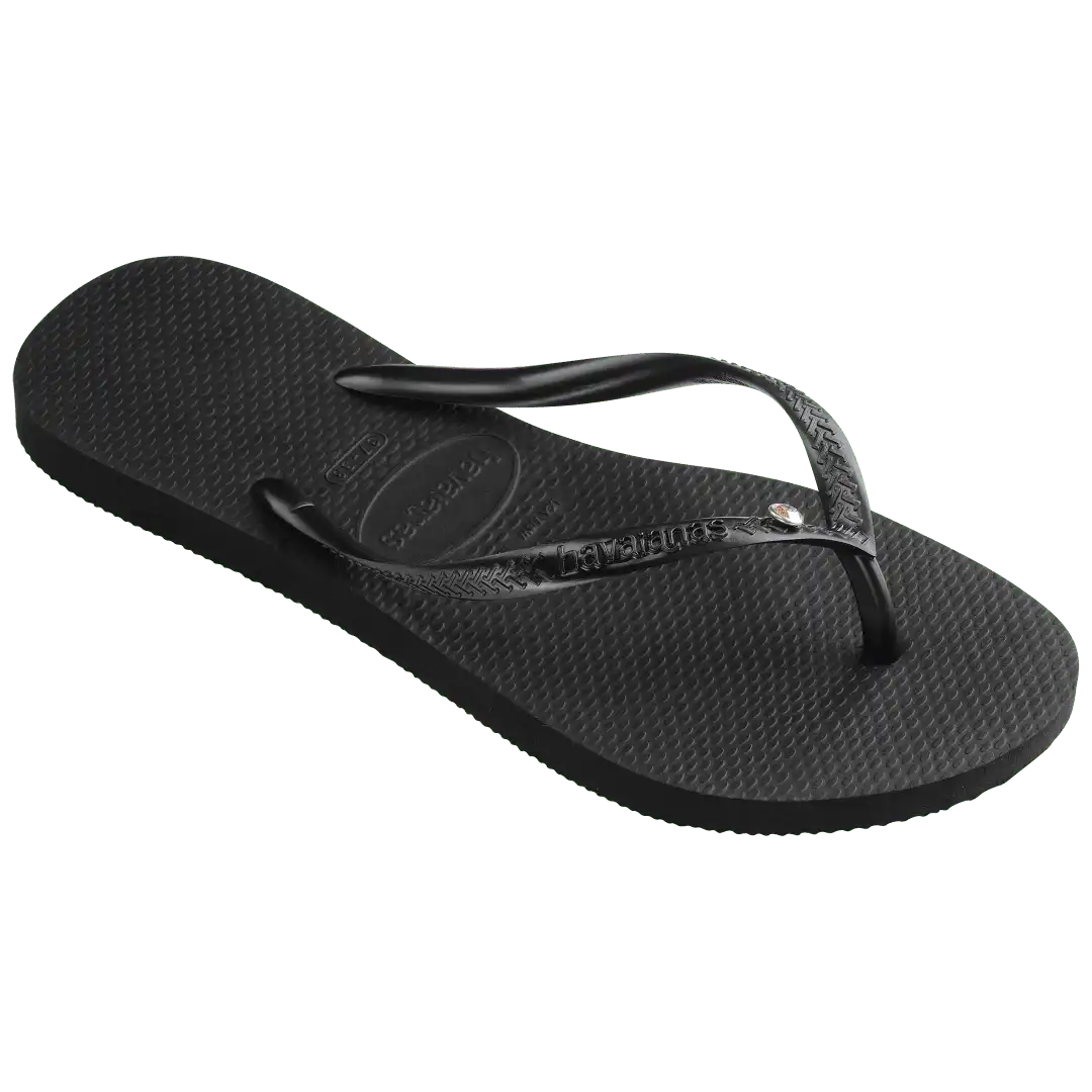Women's Slim Crystal Flip Flops Secondary image
