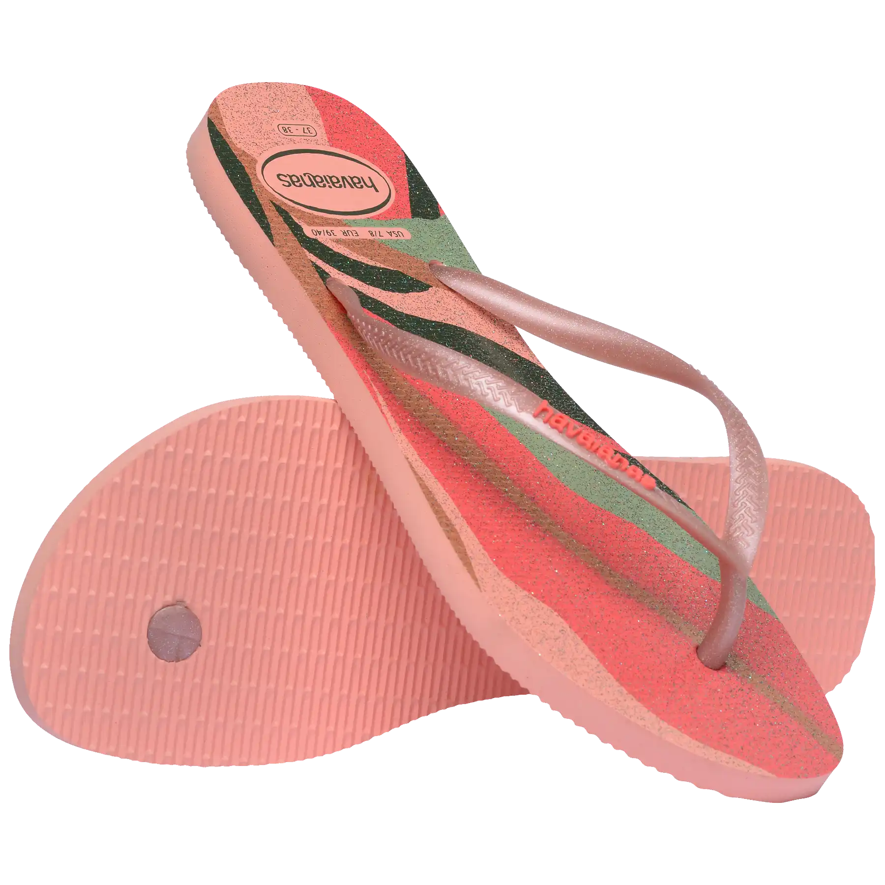 Women's Slim Palette Glow Flip Flops Secondary image