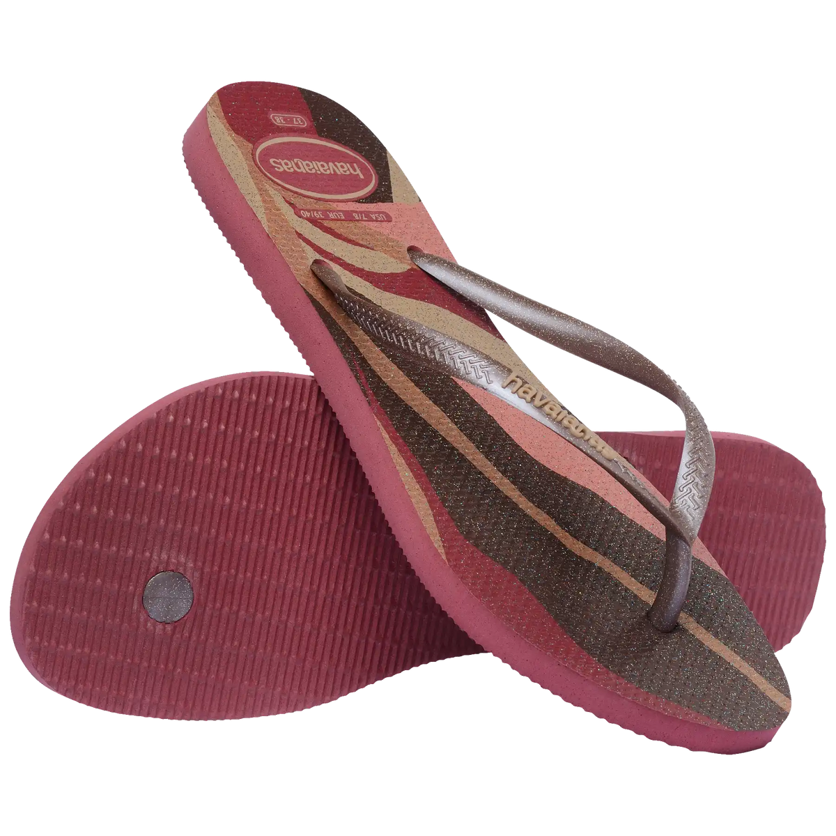 Women's Slim Palette Glow Flip Flops Main image