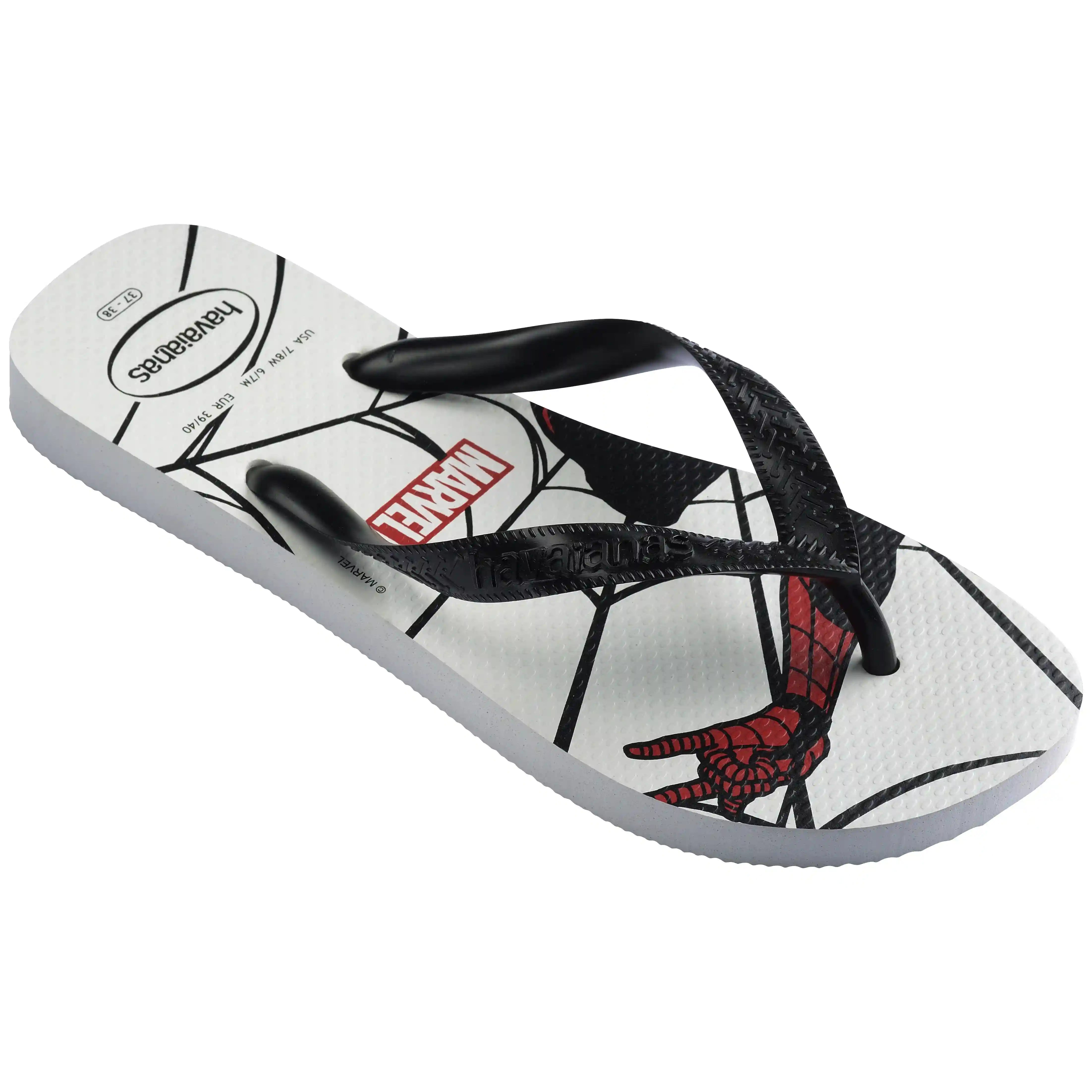 Men's Top Marvel Logomania Flip Flops Secondary image