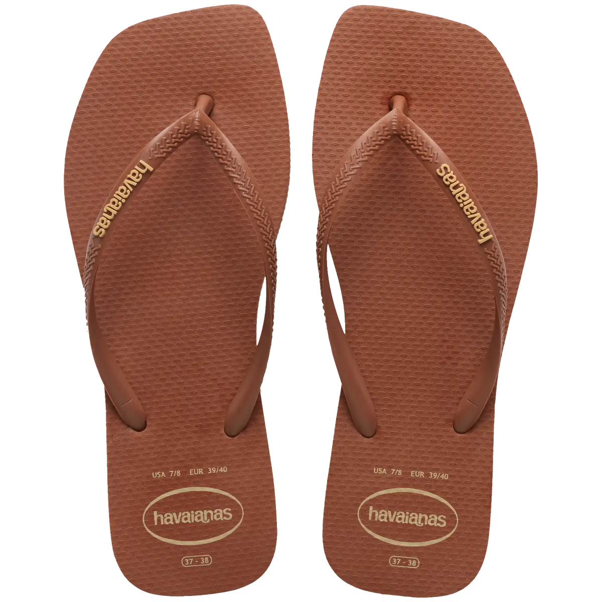 Women's Slim Square Logo Pop Up Flip Flops Main image