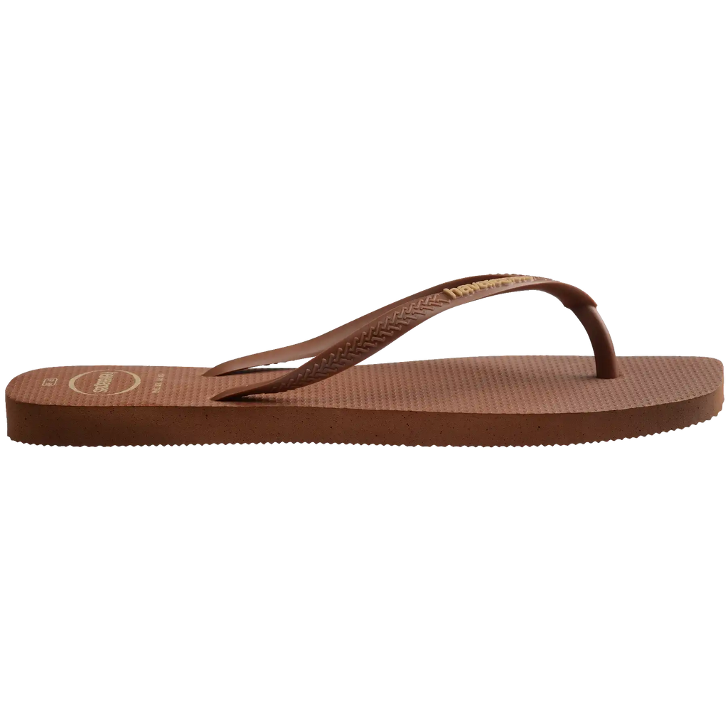 Women's Slim Square Logo Pop Up Flip Flops