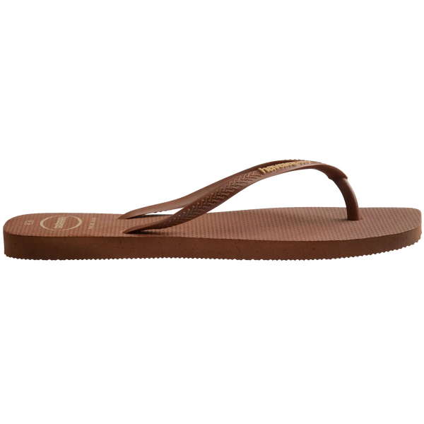 Women's Slim Square Logo Pop Up Flip Flops