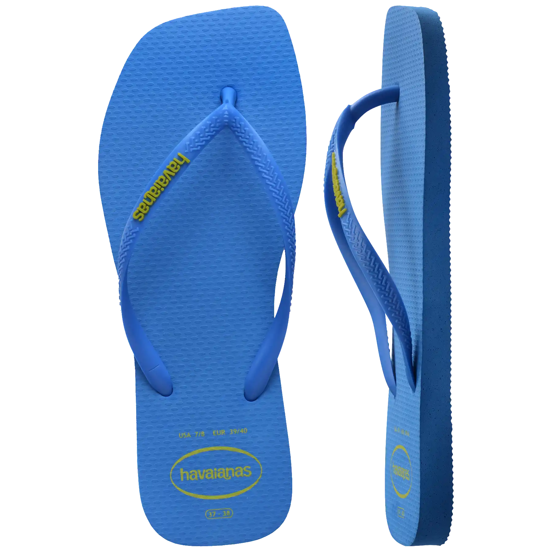 Women's Slim Square Logo Pop Up Flip Flops Secondary image