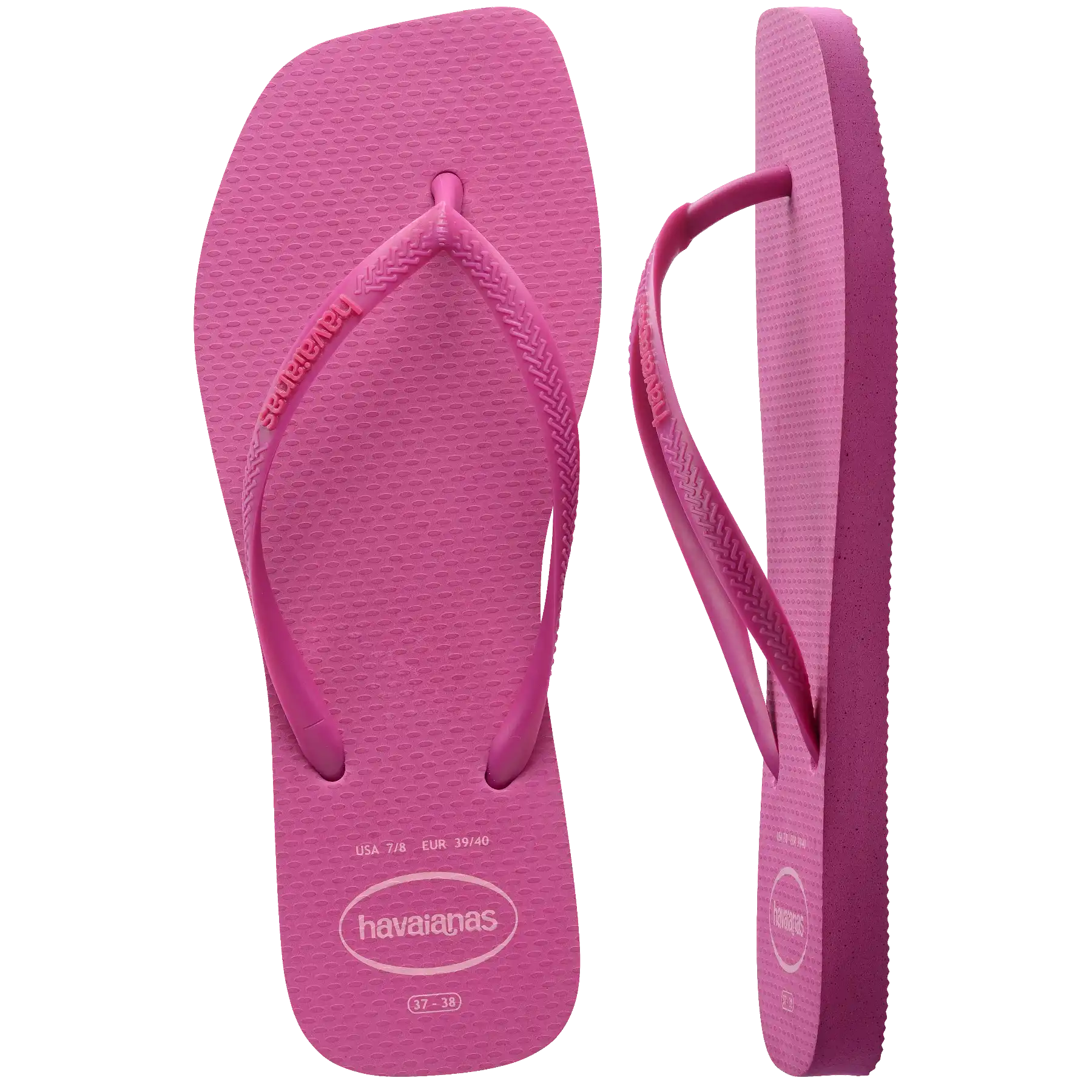 Women's Slim Square Logo Pop Up Flip Flops Secondary image