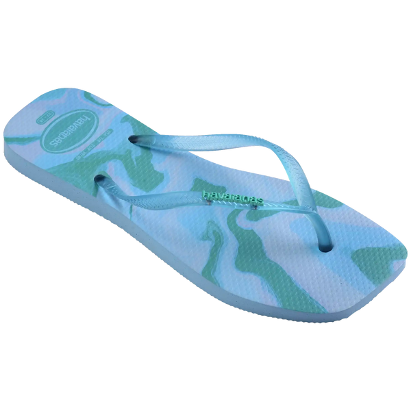 Women's Slim Square Jelly Flip Flops