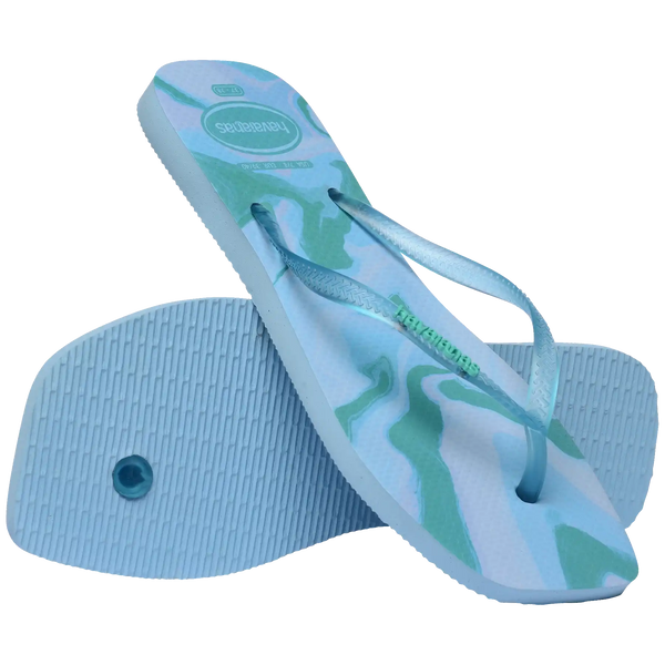Women's Slim Square Jelly Flip Flops