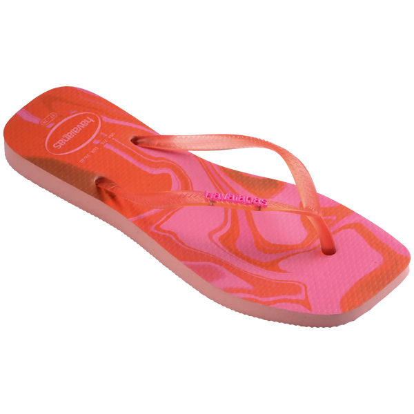 Women's Slim Square Jelly Flip Flops
