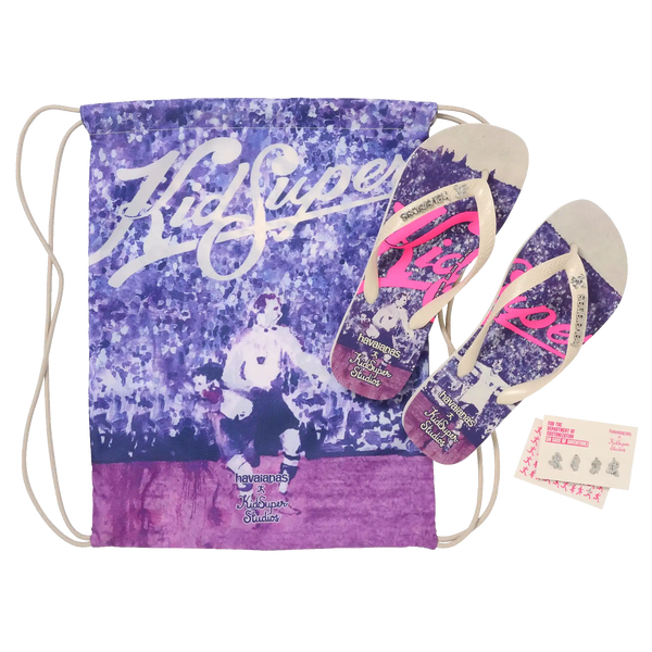 Top KidSuper Soccer Flip Flops