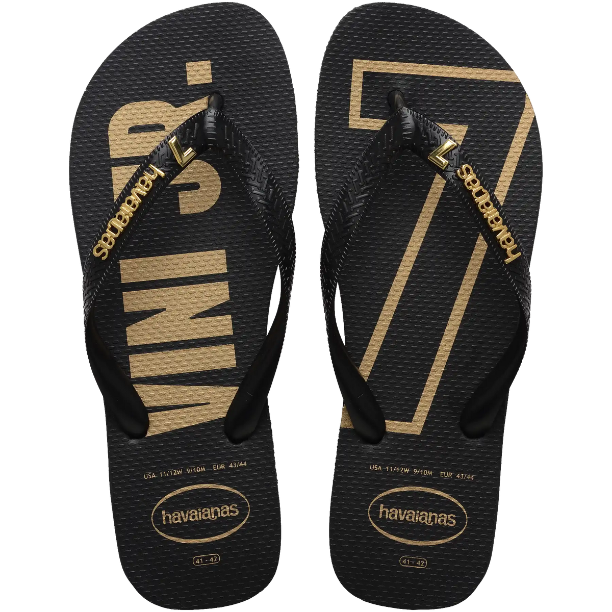 Vini Jr. Golden Top Flip Flops Main image