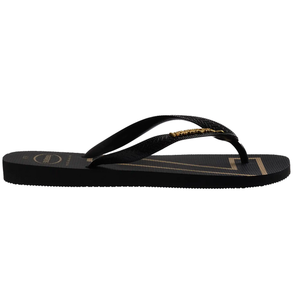 Vini Jr. Golden Top Flip Flops